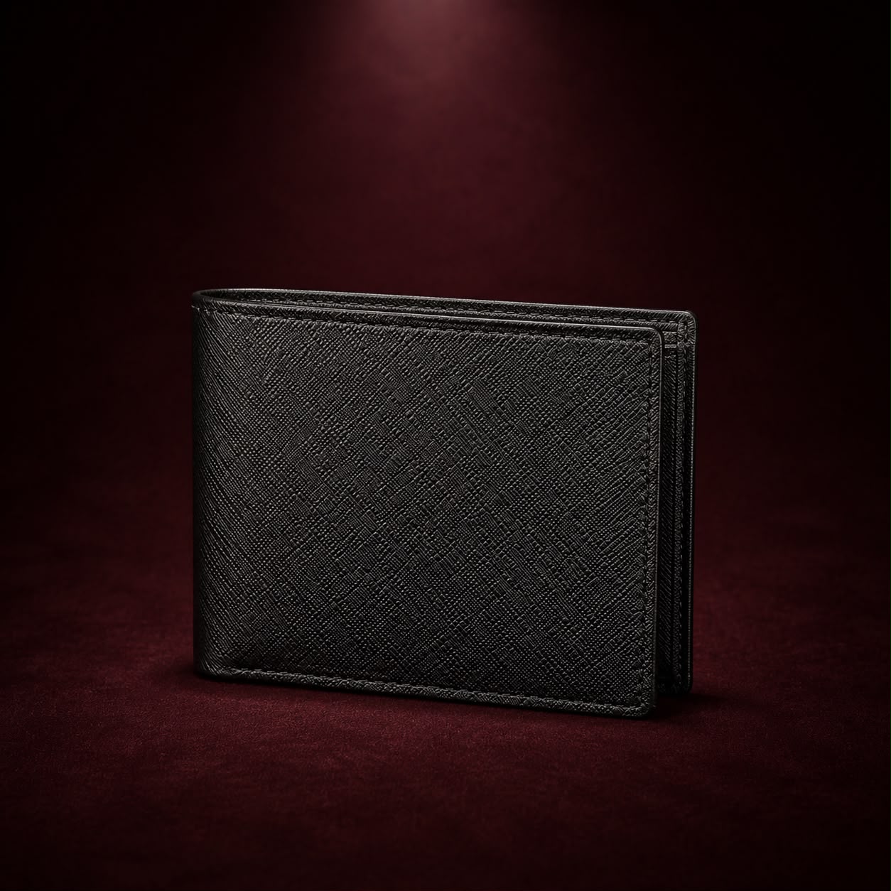 DAAG Noire cross-hatch leather wallet